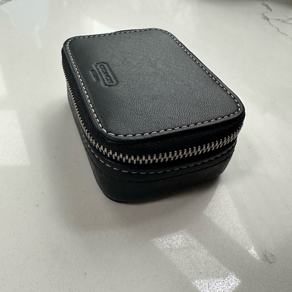 Coach Leather Travel Jewelry box